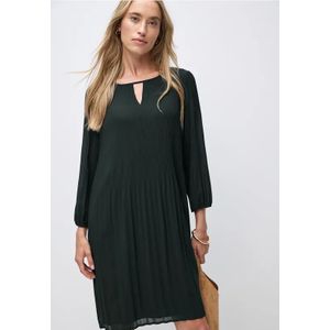 Street One Dames Tuniekjurk met plooien in Groen, in size: 34