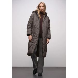 Street One Dames Lang gewatteerd jack in Bruin, in size: 34