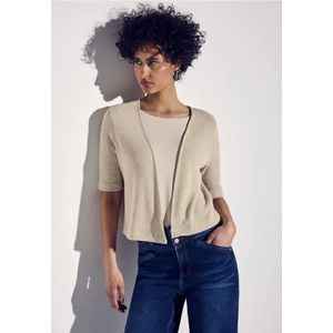 Street One - Dames Jas - Beige - Gebreide Look