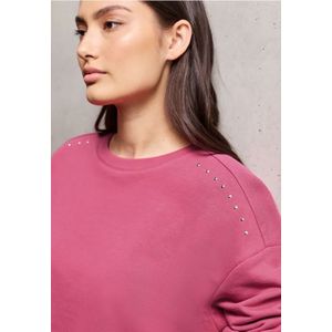 Street One Studio Dames Shirt met edelstenen in Pink, in size: 34
