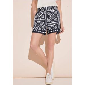 Street One Dames Satijnen bermuda in Blauw, in size: 32