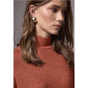 Street One Studio Dames Zacht coltruitje in Bruin, in size: 46