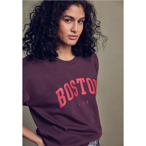 Street One Studio Dames Sweater Loose Fit in Paars, in size: 34