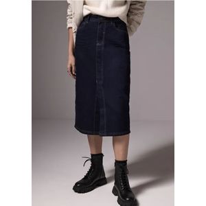 Street One Studio Dames Midi denim rok in Blauw, in size: 36