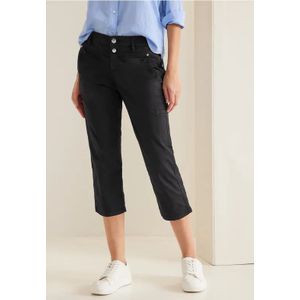 Street One Dames Casual fit broek in Zwart, in size: 32