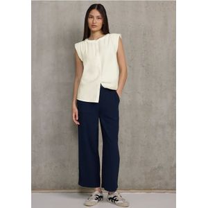Street One Studio Dames Blousetop met ruches in Wit, in size: 34