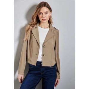 Street One Dames Kurzer Trenchcoat in Beige, in size: 36