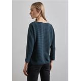 Street One Dames Shirt met diagonale structuur in Groen, in size: 34