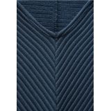 Street One Dames Shirt met diagonale structuur in Groen, in size: 34