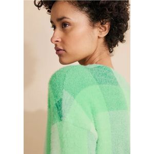 Street One Dames Zacht ruiten shirt in Groen, in size: 34