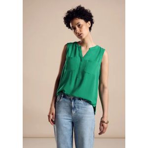 Street One Dames Zomerse blousetop in Groen, in size: 34