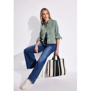 Street One - Dames Denim Jack - Grijs - Met Borstzakken