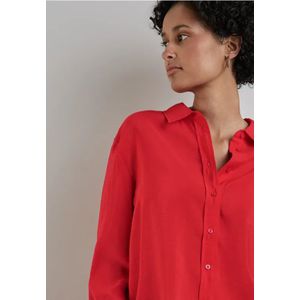 Street One Dames Klassieke blouse in Rood, in size: 40