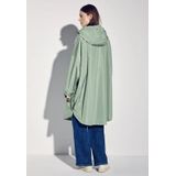 Street One - Dames Poncho - Groen - Waterafstotend met Capuchon en Steekzakken