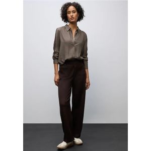 Street One - Blouse - Bruin - Dames - Met Galonstrepen