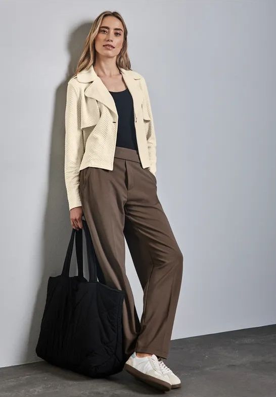 Street One - Korte Trenchcoat - Beige - Dames