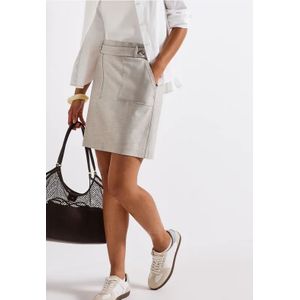 Street One Dames Rok in gemêleerde look in Beige, in size: 32