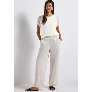 Street One Dames 2-in-1 chiffon shirt in Wit, in size: 36