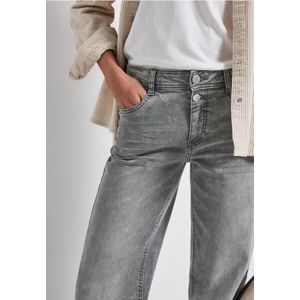Street One Dames Straight Legs jeans in Grijs, in size: 30