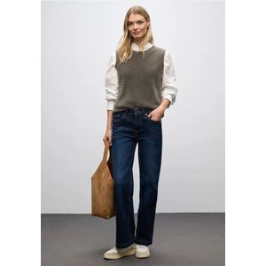 Street One Dames Mouwloze trui in Bruin, in size: 36