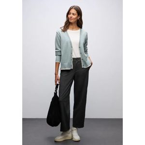 Street One Dames Vest met contrasterende details in Blauw, in size: 34