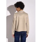 Street One - A212610 - Fluwelen Damesjack - Beige Barley