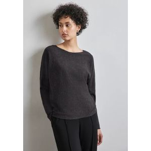 Street One Dames Basis Dolman-trui in Grijs, in size: 34