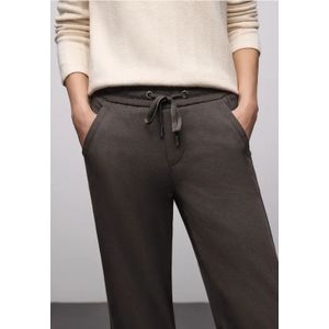Street One Dames Broek met rechte pijpen en tape in Bruin, in size: 34