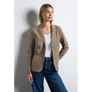 Blazer - Mélange - Katoen - Lange Mouw - Normale Pasvorm