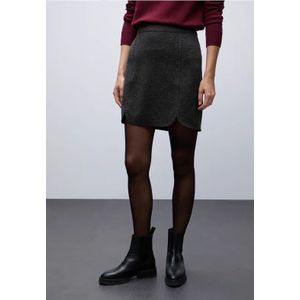 Street One Dames Wol-look rok in Grijs, in size: 32