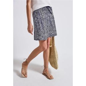 Street One Dames Gedessineerde joggingrok in Blauw, in size: 32