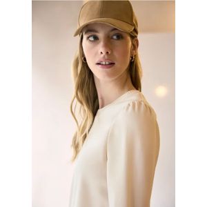 Street One Studio Dames Shirt met rimpels in Beige, in size: 34
