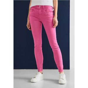 Street One Dames Slim fit coloured jeans in Roze, in size: 27