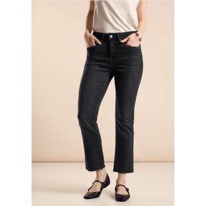 Street One Dames Jeans bootcut pijp in Zwart, in size: 34