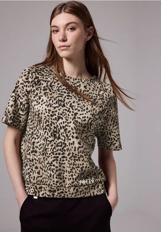 Street One - Studio - Raglan Shirt - Bruin - Dames