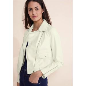 Street One Dames Cool bikerjack in Beige, in size: 34