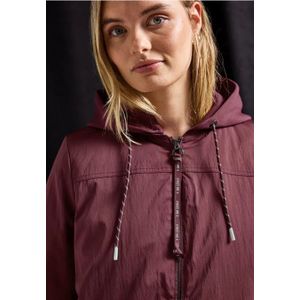 Street One - Lange Blouson - Rood - Dames - Met Capuchon