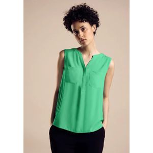 Street One Dames Zomerse blousetop in Groen, in size: 34