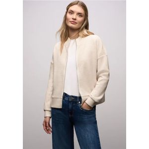 Street One Dames Tweekleurig gestructureerd jack in Wit, in size: 34