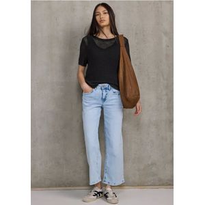 Street One Studio Dames Casual trui met korte mouwen in Zwart, in size: 34