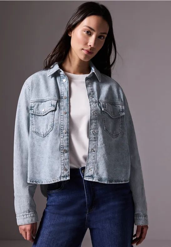 Street One - Studio - Jeanshemd - Lichtblauw - Lange Mouwen