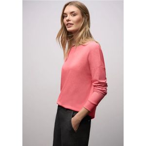 Street One Dames Gemêleerd shirt in Pink, in size: 34