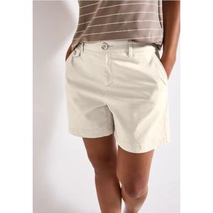 Street One Dames Korte keperstof chino in Beige, in size: 36