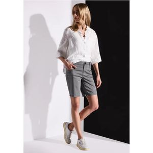 Street One Dames Satijnen bermuda in Grijs, in size: 32