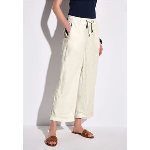 Street One Dames Linnen broek in Beige, in size: 44
