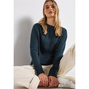 Street One - Dames Trui - Turkoois - Ronde Hals