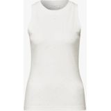 Debardeur - Col Rond - Sans Manches - Détails Pailletés - Mélange de Coton