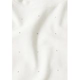 Debardeur - Col Rond - Sans Manches - Détails Pailletés - Mélange de Coton