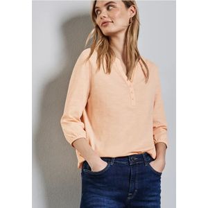 Street One Dames Jersey shirt in Oranje, in size: 38