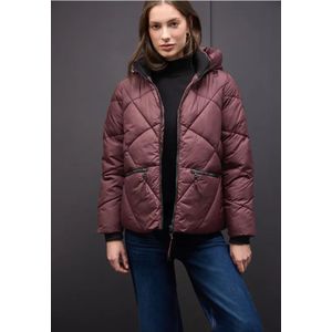 Street One Dames Kort gewatteerd jack in Rood, in size: 38